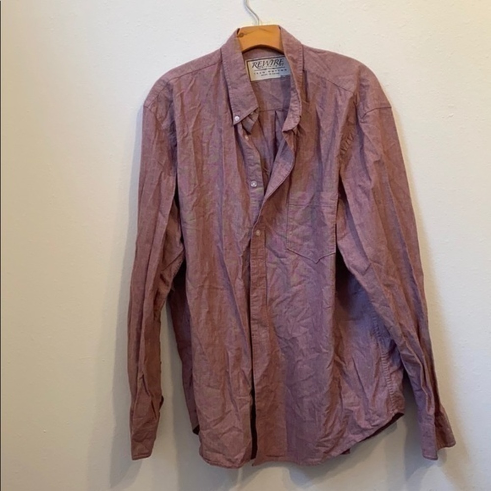 REWIRE CLOTHING CO. LARGE RED BUTTON DOWN SHIRT